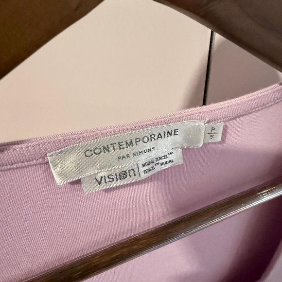 SIMONS Lilac Square Neck T-Shirt - Picture 5 of 5